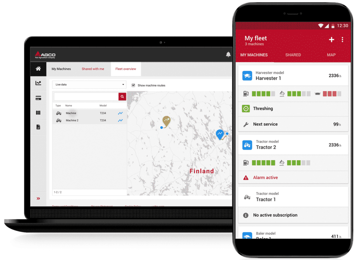 Agrialert dashboard for AGCO preview